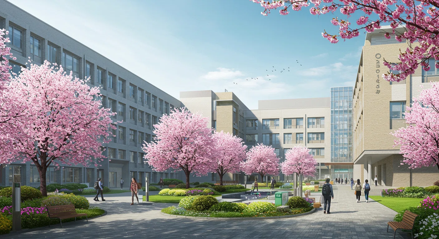 大学のキャンパス風景
