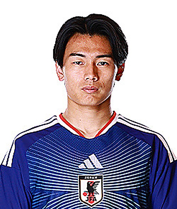 上田綺世（#18 FW・失点後の円陣）
